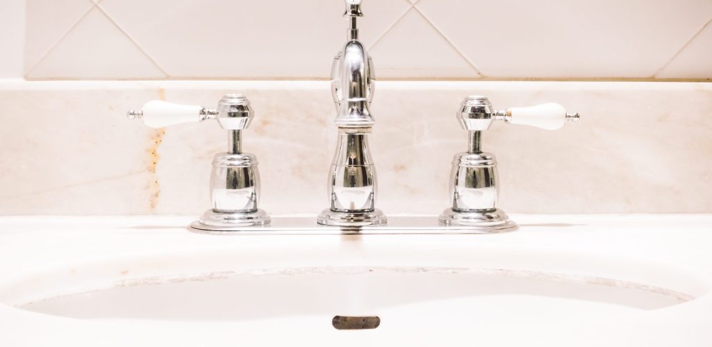 Faucet decoration in bathroom interior - Vintage Light Filter